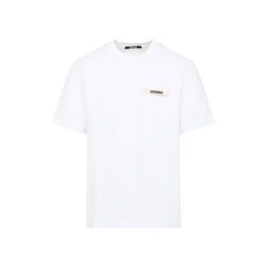 Jacquemus White T-Shirt With Subtle Logo Patch - NWT